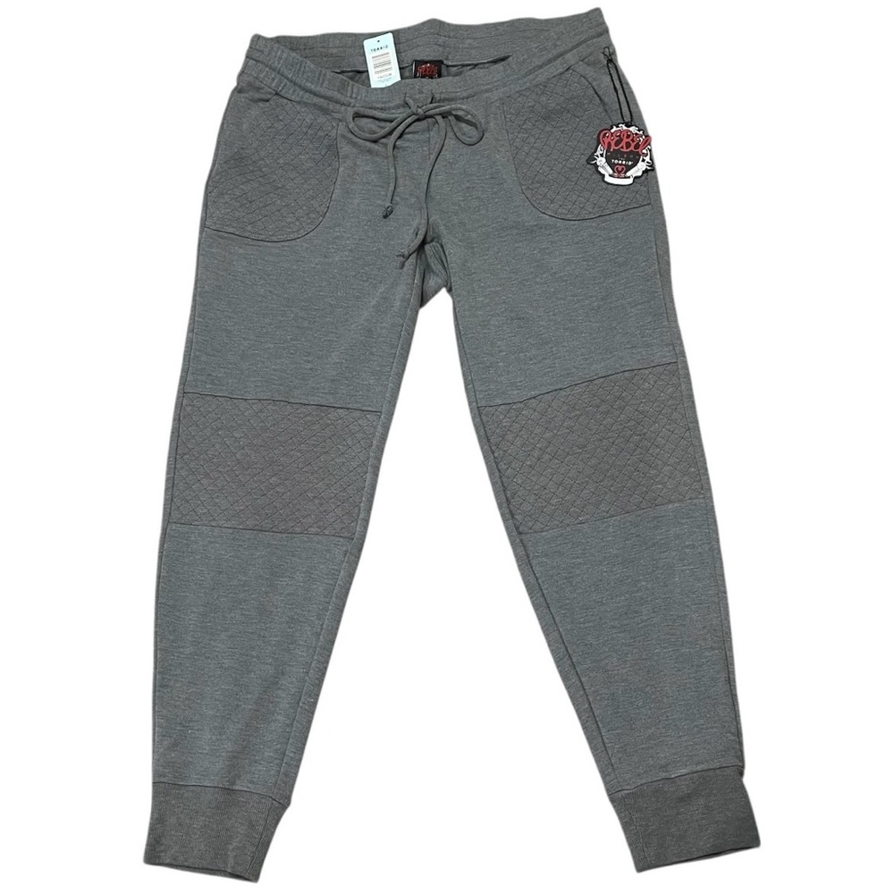 Rebel Wilson For Torrid - Quilted Grey Joggers - Size 2 - NEW - Rare Find!